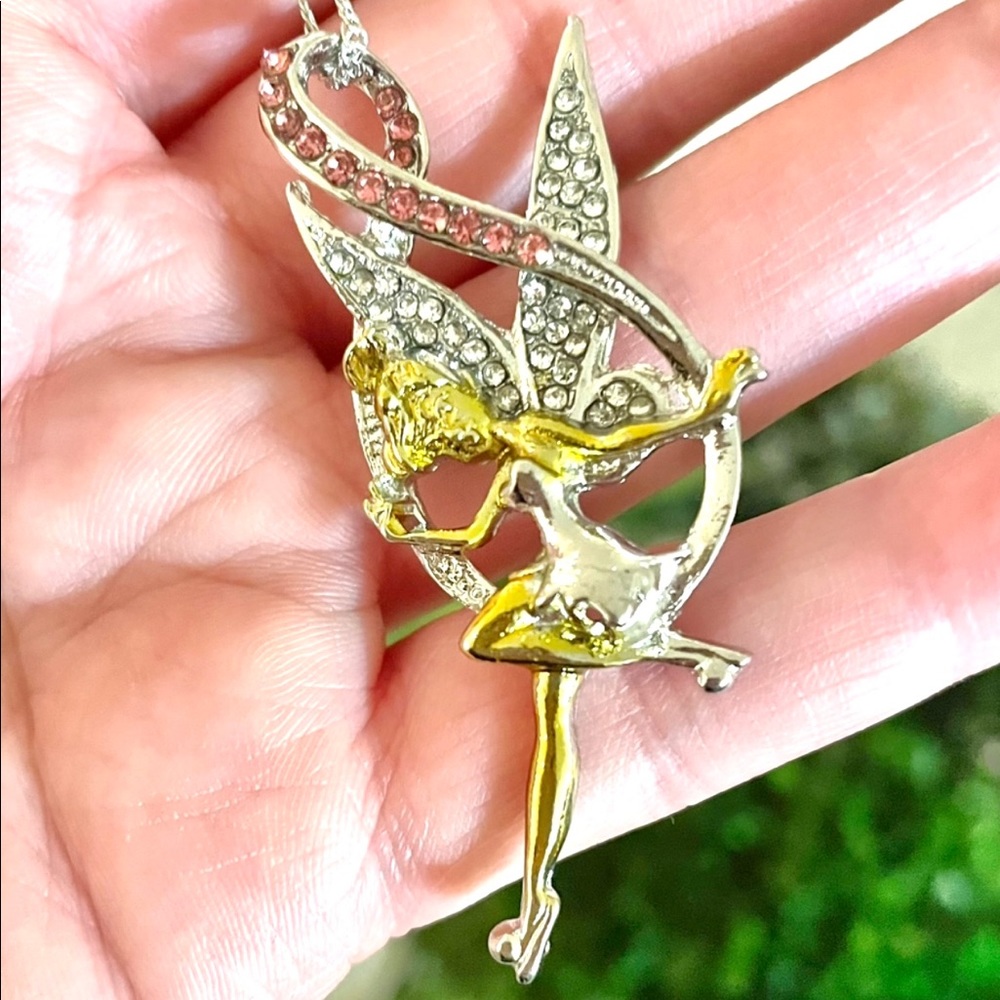 Cubic Zirconia Tinkerbell Necklace